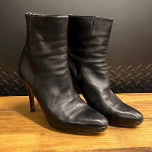 Jimmy Choo black leather booties — butter soft leather!